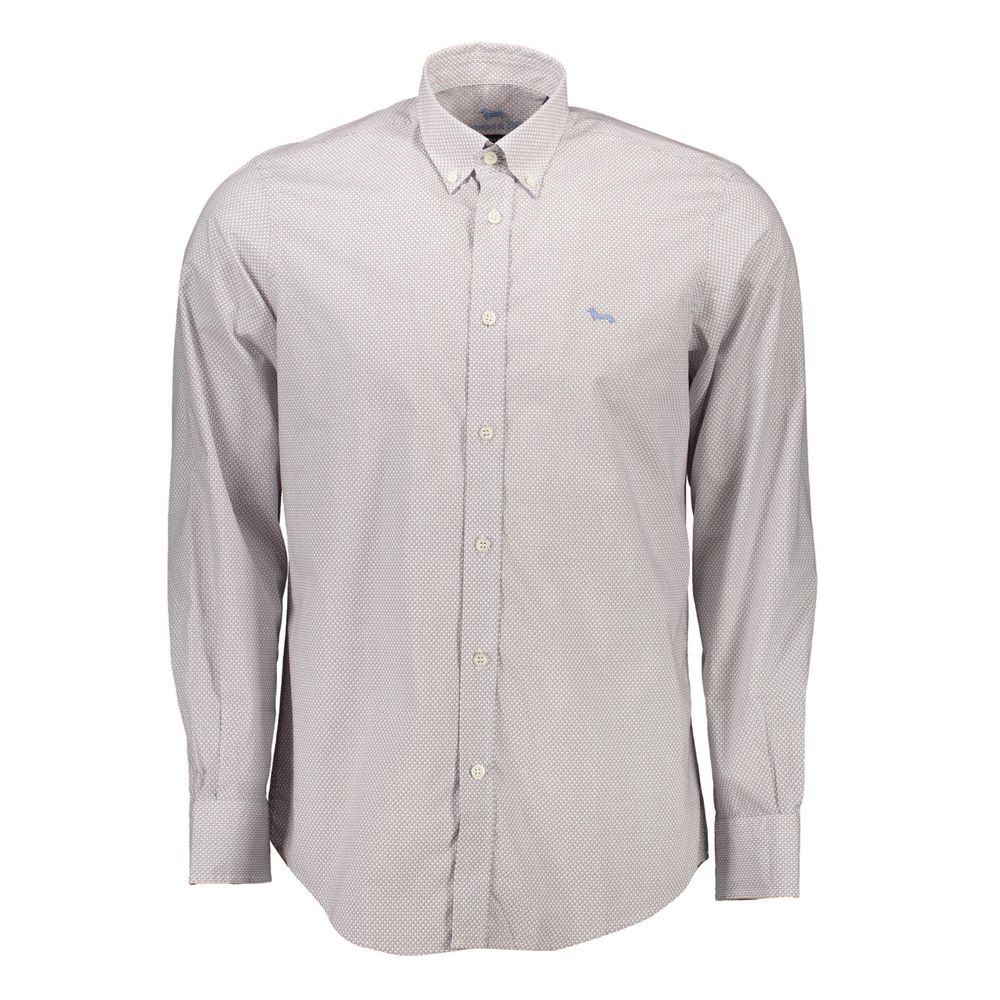 Camicia da uomo in cotone bianco