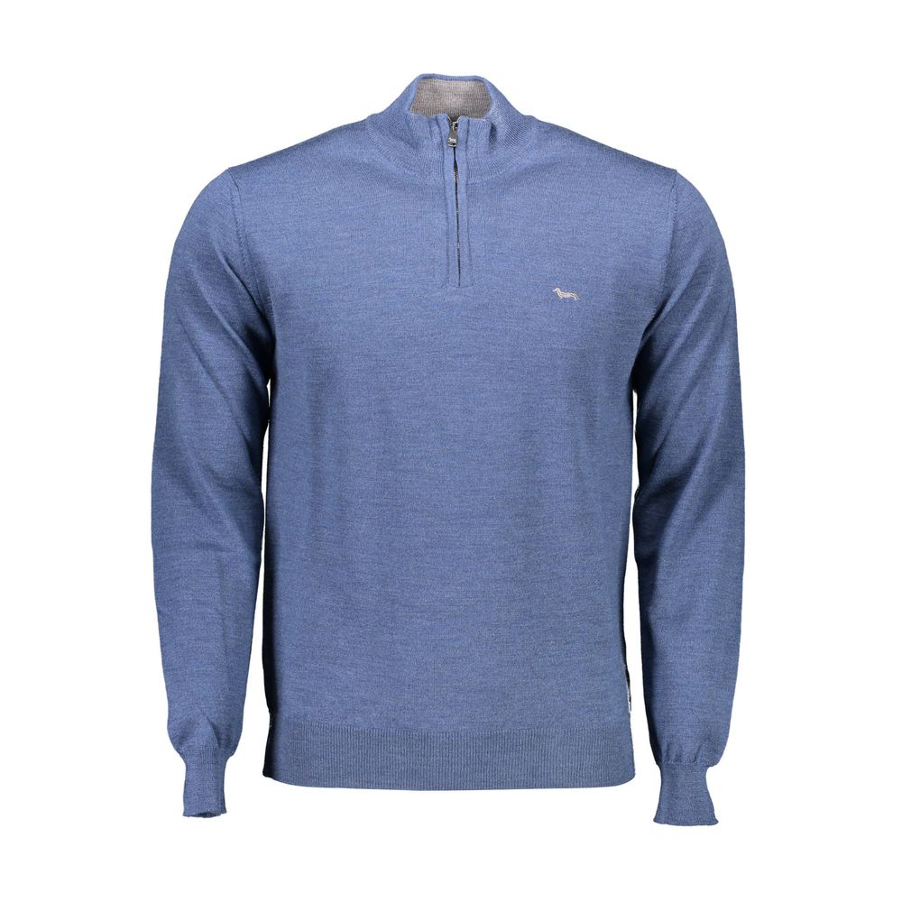 Maglione da uomo in lana blu