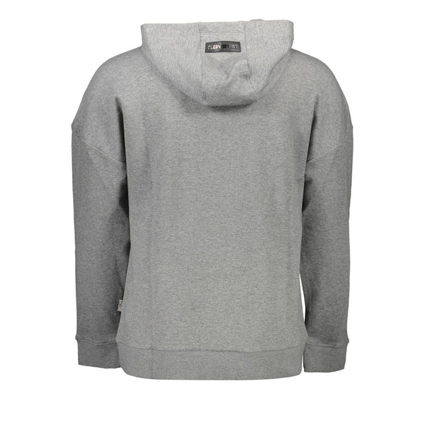 Gray Cotton Men Sweatshirt