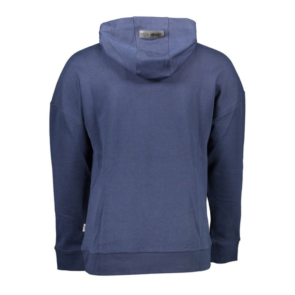 Maglione da uomo in cotone blu