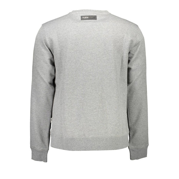 Gray Cotton Men Sweater