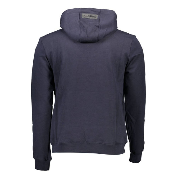 Maglione da uomo in cotone blu