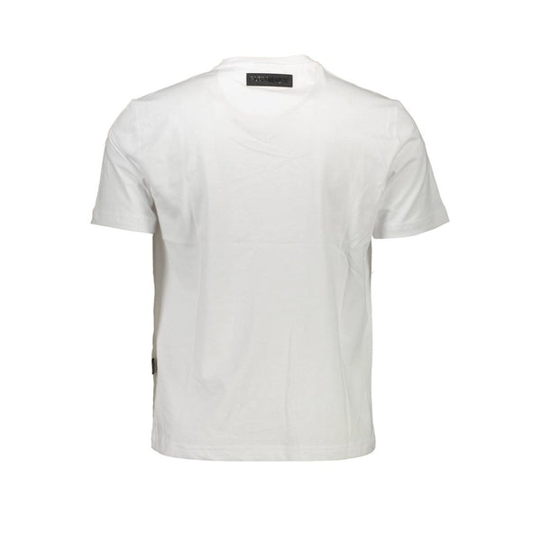 White Cotton Men T-Shirt