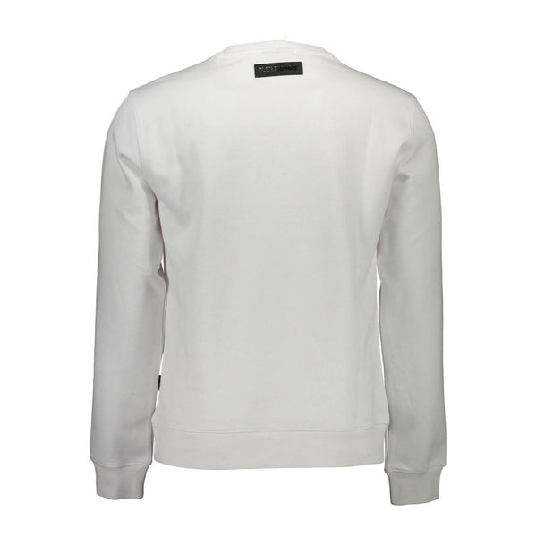 Maglione da uomo in cotone bianco