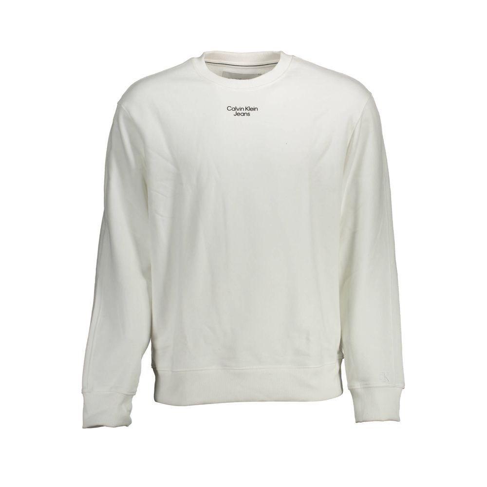 Maglione da uomo in cotone bianco