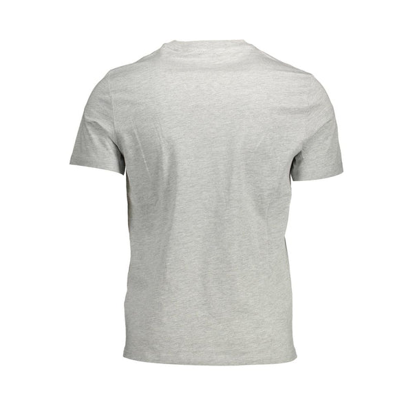 Gray Cotton Men T-Shirt