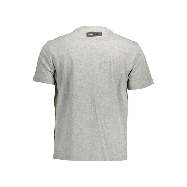 Gray Cotton Men T-Shirt