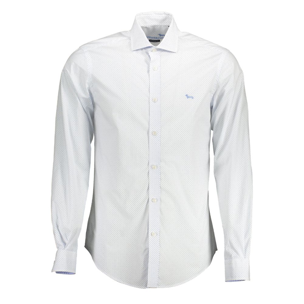 Camicia da uomo in cotone bianco