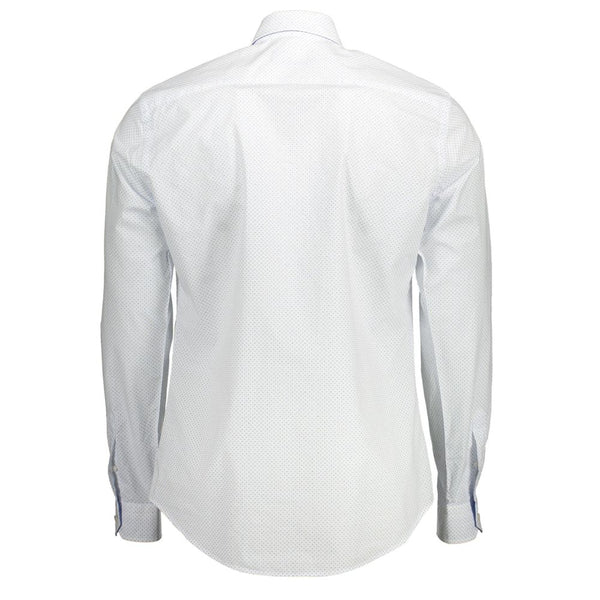 Camicia da uomo in cotone bianco