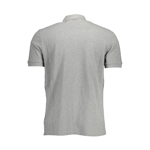 Polo uomo in cotone grigio