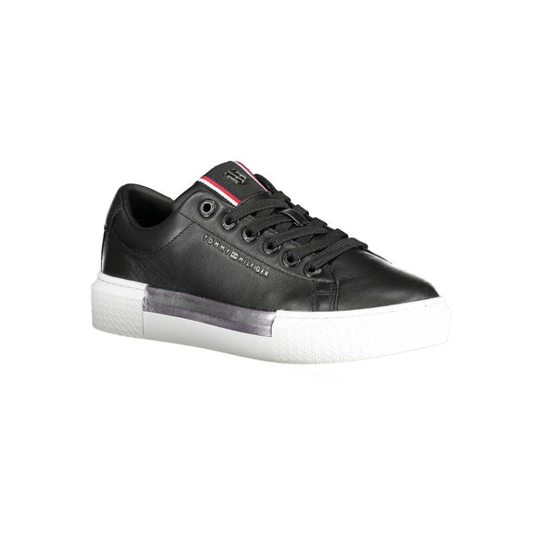 Sneaker donna in pelle nera