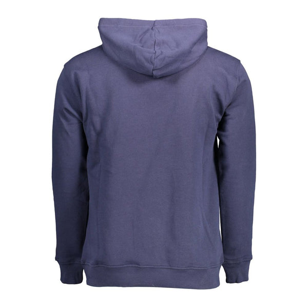 Blue Cotton Men Sweater