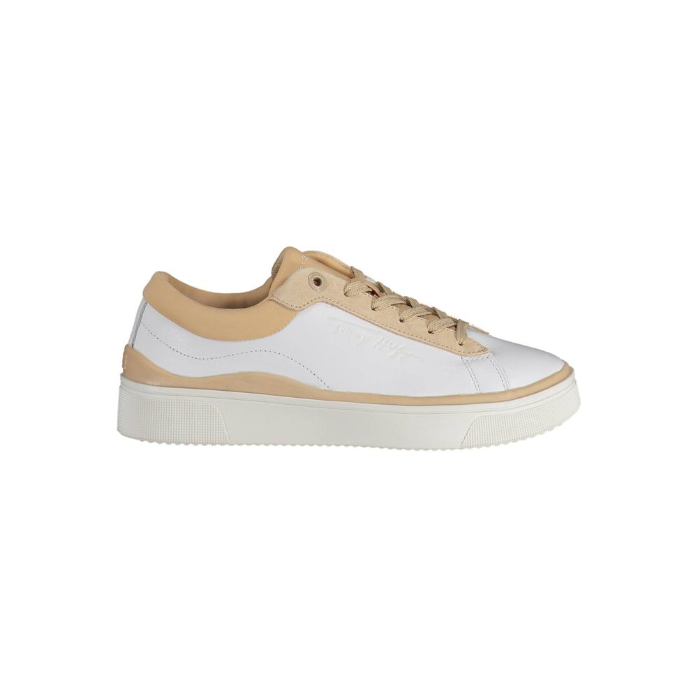 White Leather Women Sneaker