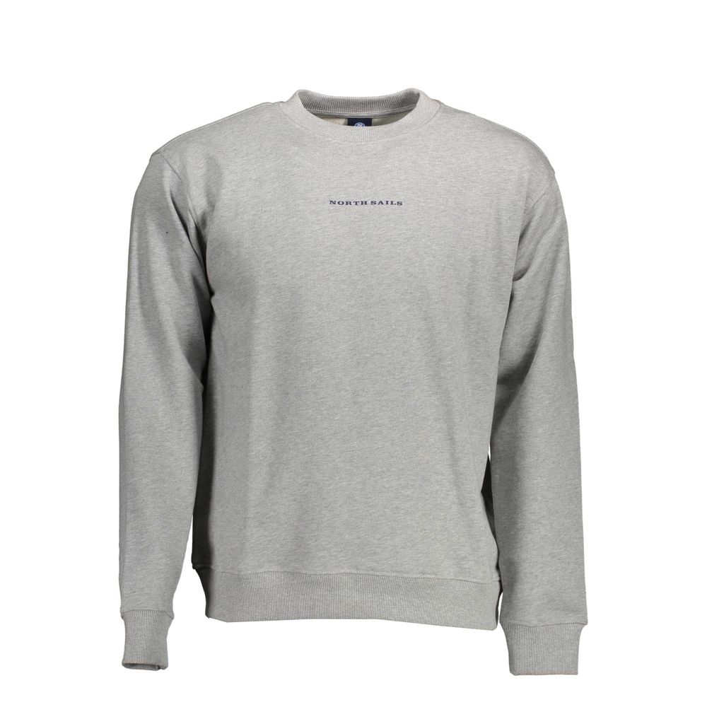 Gray Cotton Men Sweater