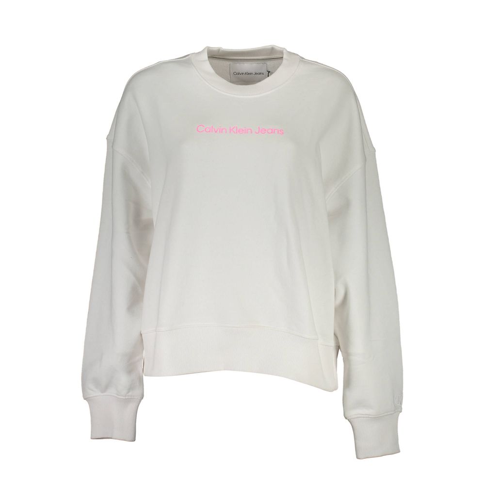 Maglione da donna in cotone bianco