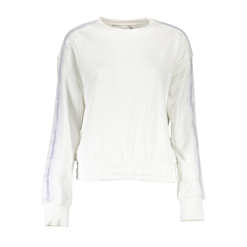 Maglione da donna in cotone bianco