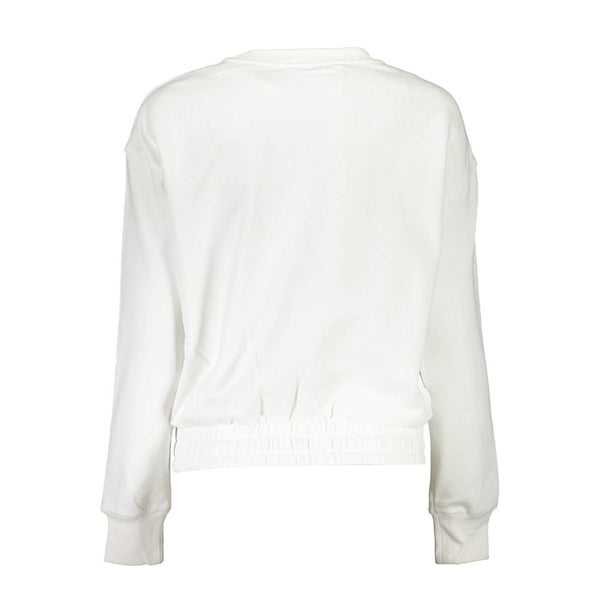 Maglione da donna in cotone bianco