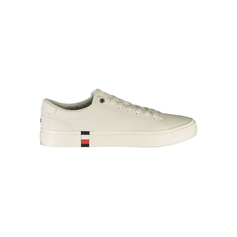 Sneaker uomo in pelle bianca