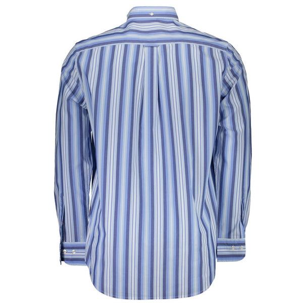 Camicia da uomo in cotone azzurro