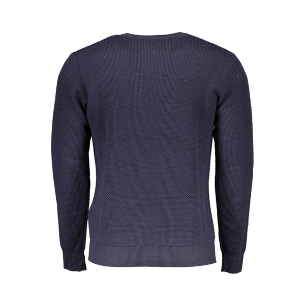 Blue Wool Men Sweater