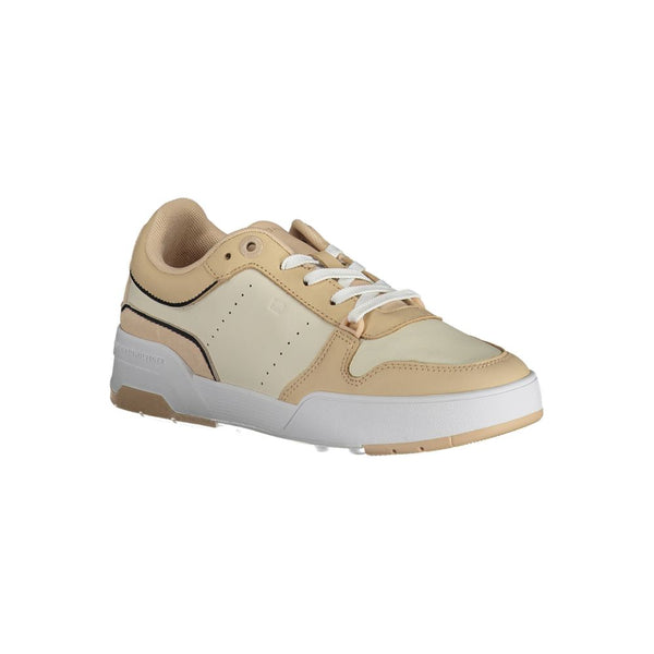 Sneaker donna in pelle beige