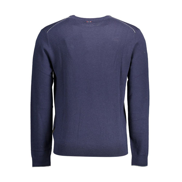 Maglione da uomo in lana blu