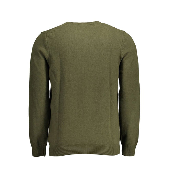 Maglione da uomo in lana verde