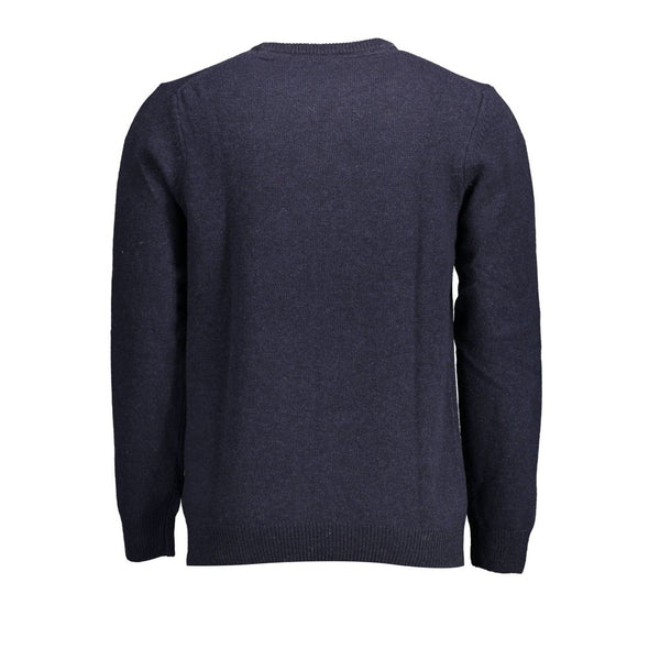 Maglione da uomo in lana blu