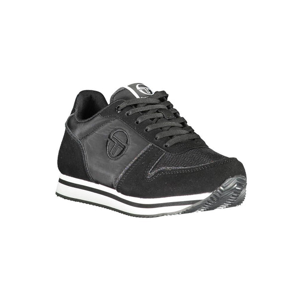 Black Polyester Women Sneaker