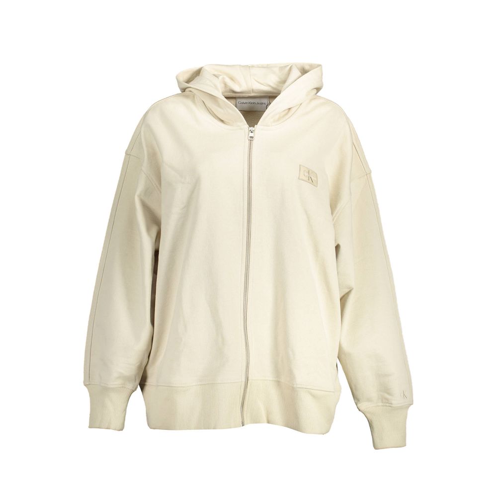 Maglione da donna in cotone beige