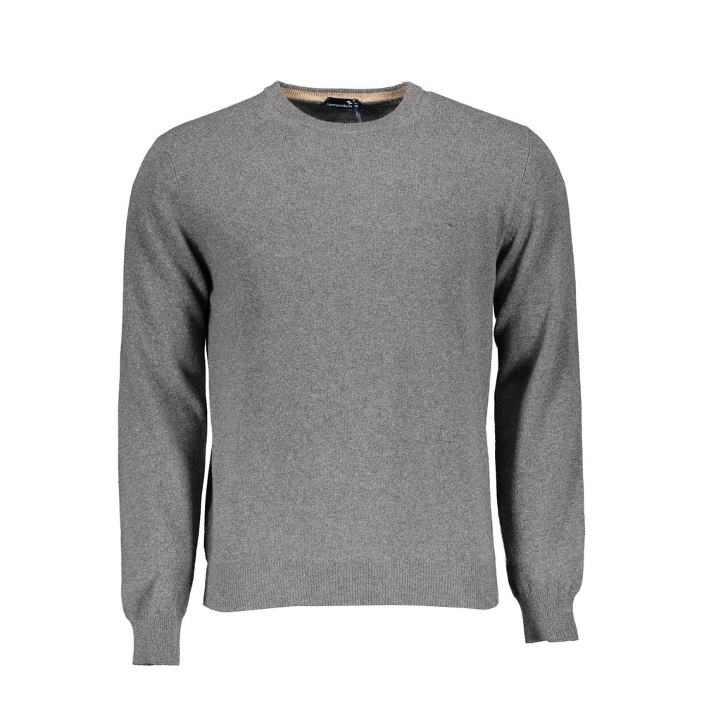 Gray Wool Men Sweater