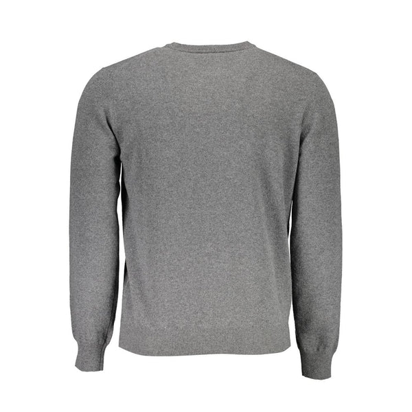 Gray Wool Men Sweater