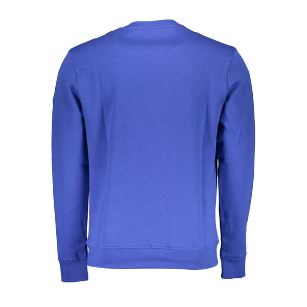 Blue Cotton Men Sweater