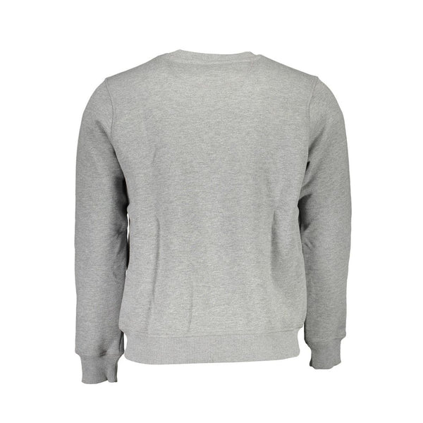 Gray Cotton Men Sweater