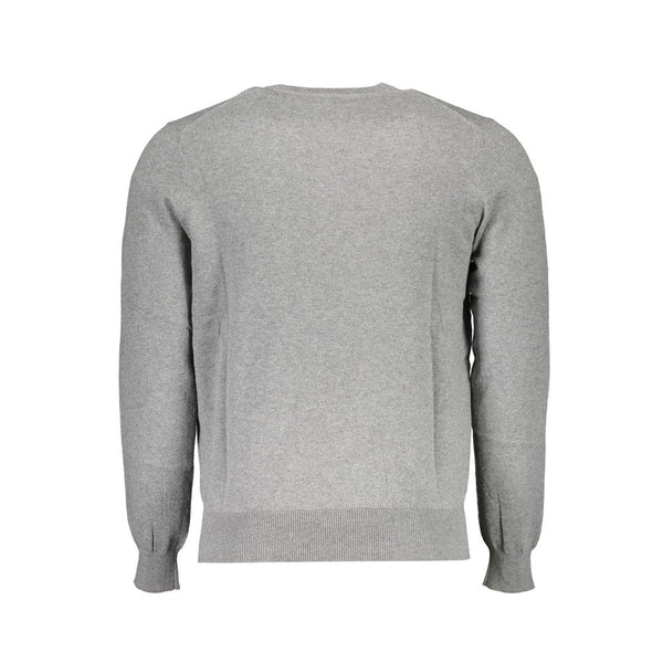 Maglione da uomo in cotone grigio