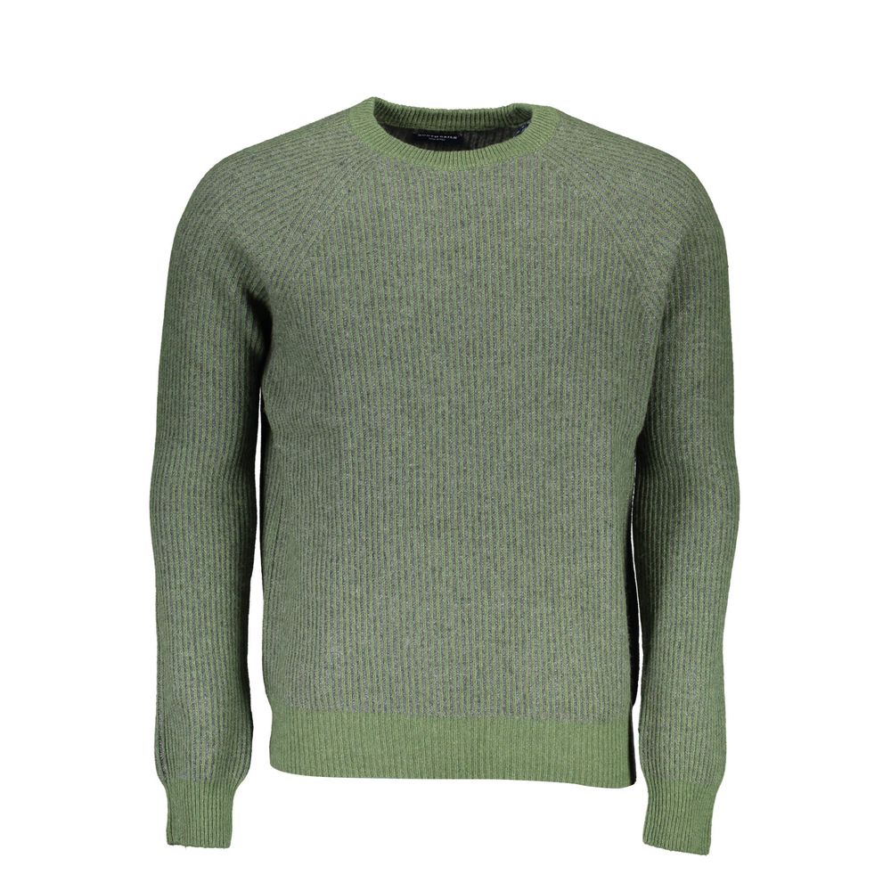 Maglione da uomo in lana verde