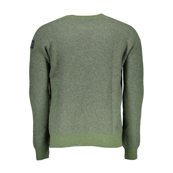 Green Wool Men Sweater