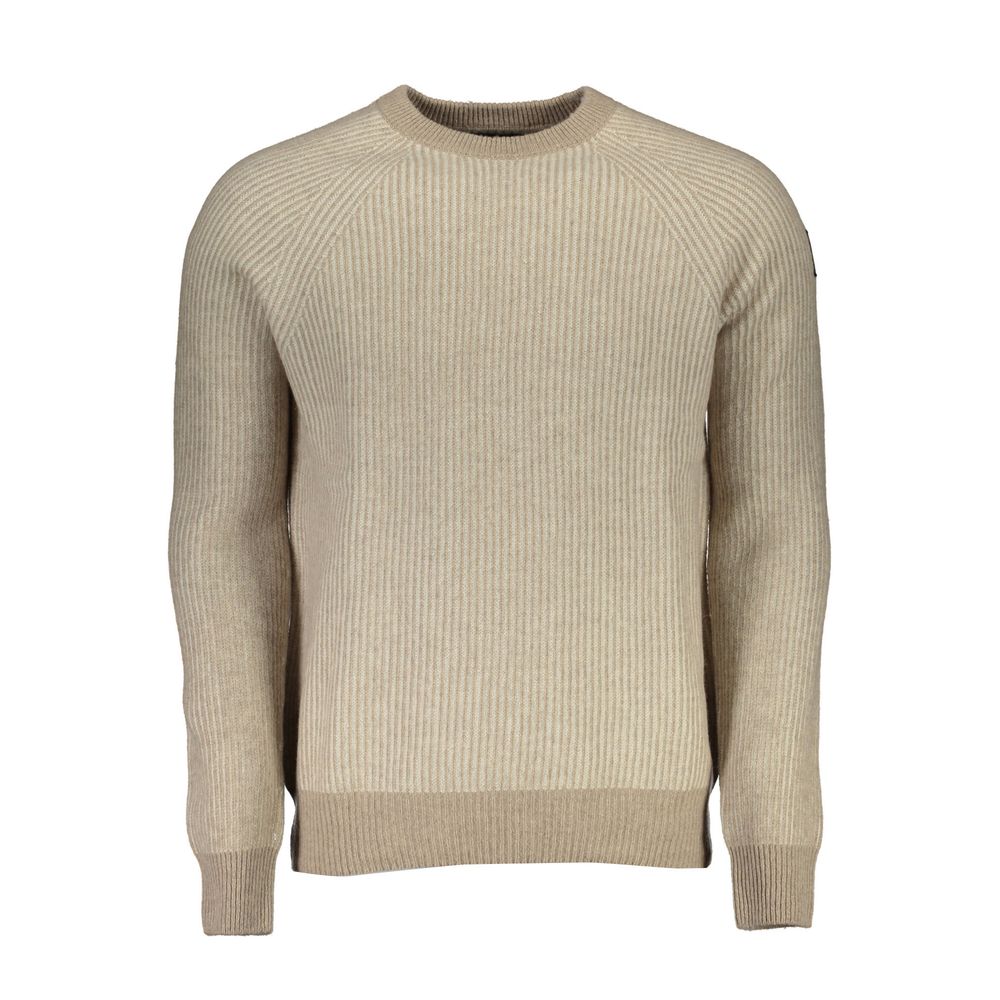 Maglione da uomo in lana beige