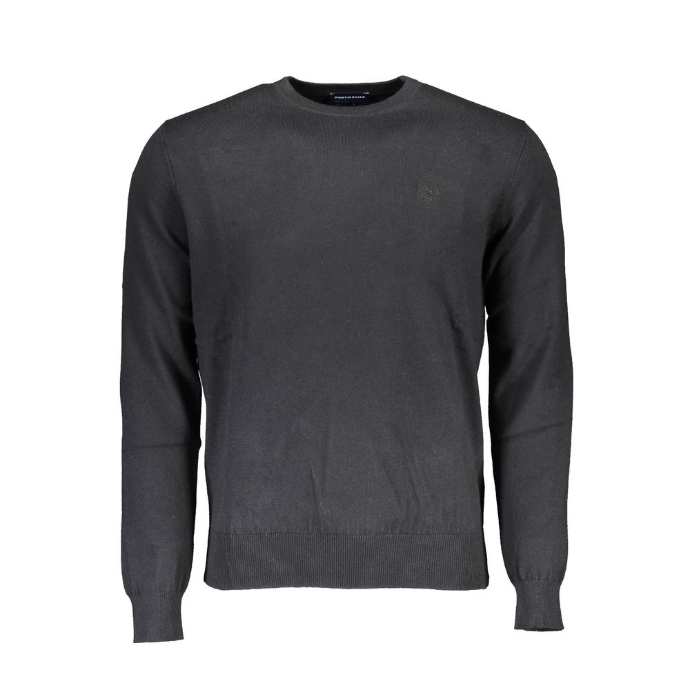 Maglione da uomo in cotone nero