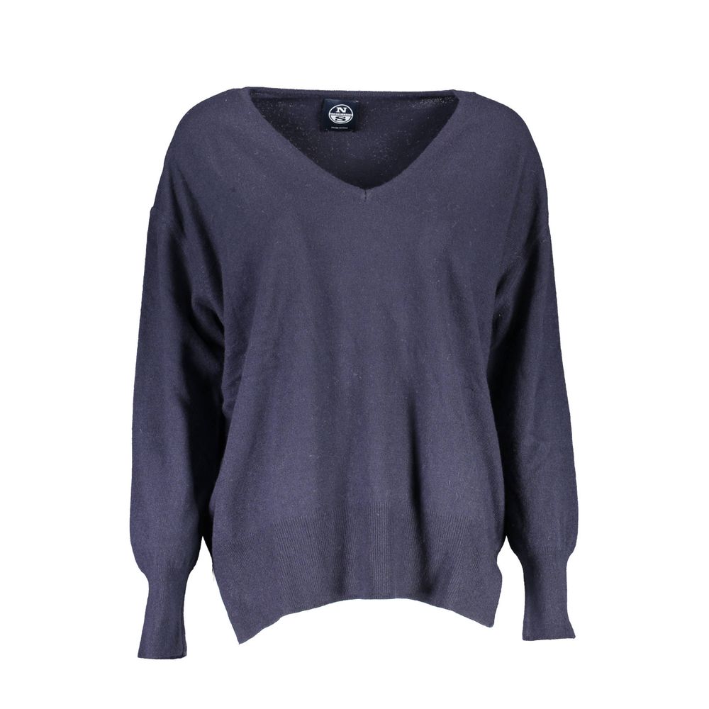 Maglione da donna in lana blu