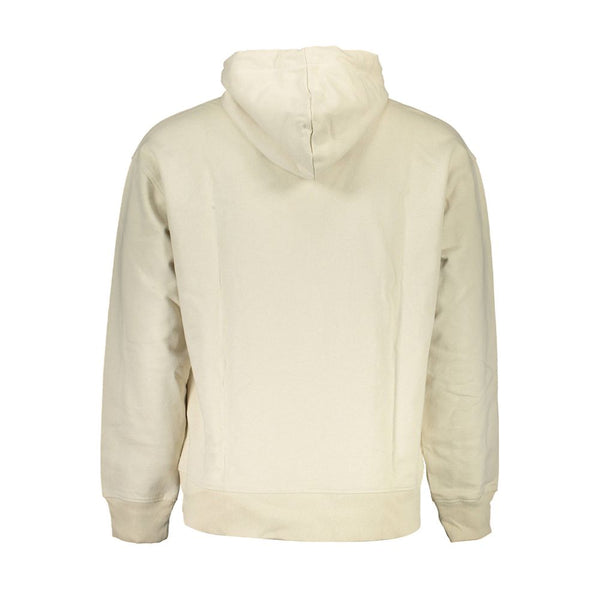 Beige Cotton Men Sweater