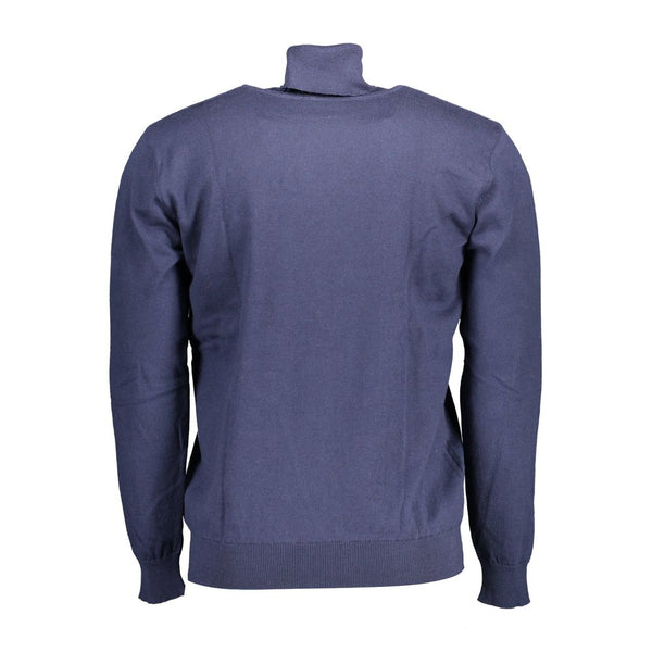 Maglione da uomo in cotone blu