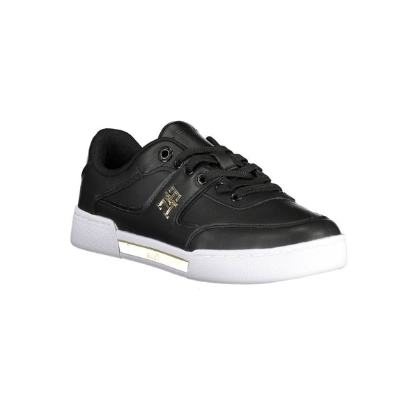 Sneaker donna in pelle nera