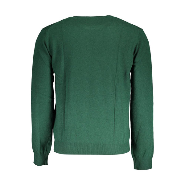 Green Wool Men Sweater