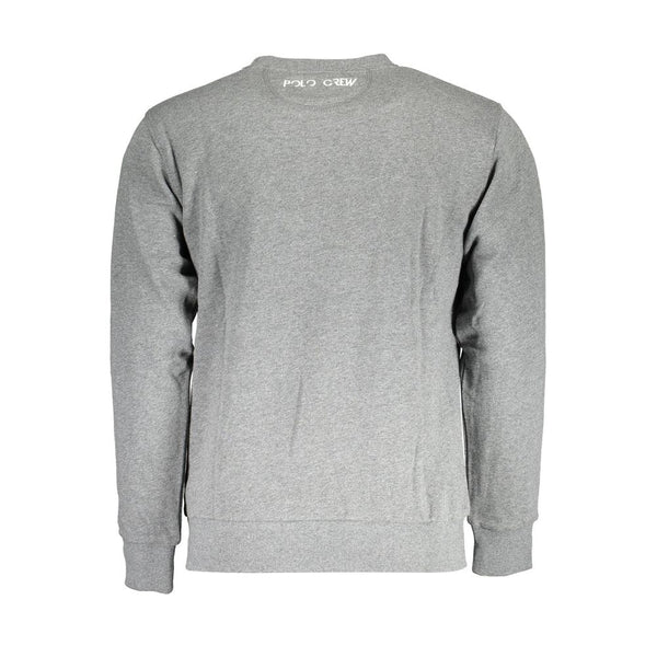 Gray Cotton Men Sweater