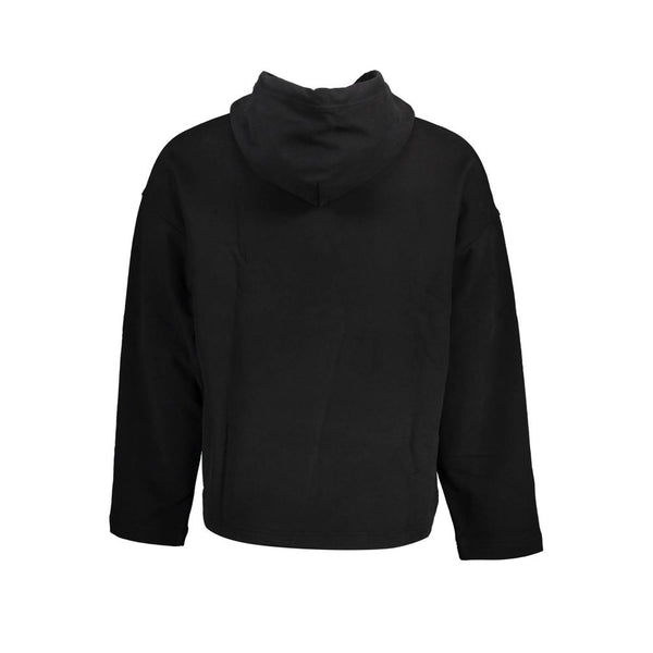 Black Cotton Men Sweater