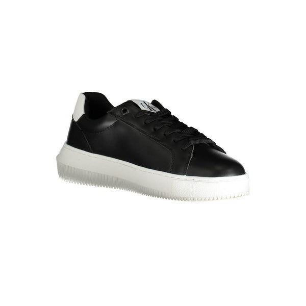 Sneaker donna in pelle nera