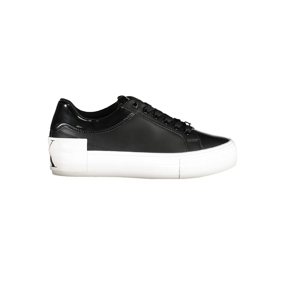 Sneaker donna in pelle nera