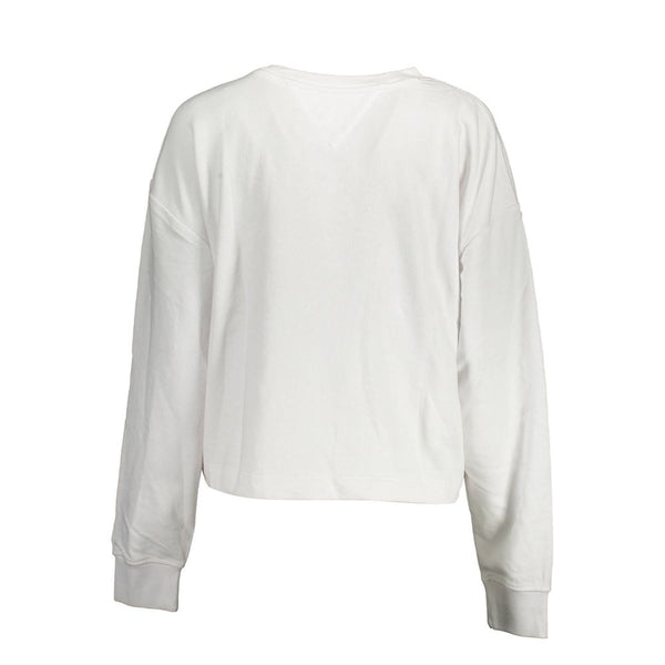 Maglione da donna in cotone bianco