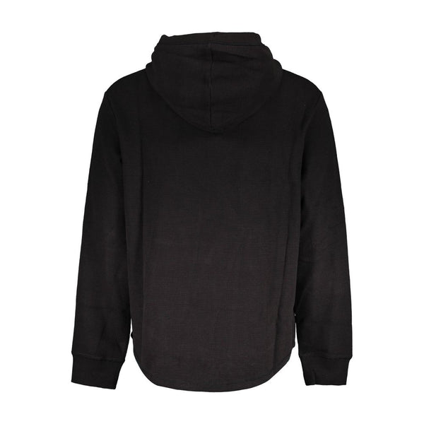 Black Cotton Men Sweater